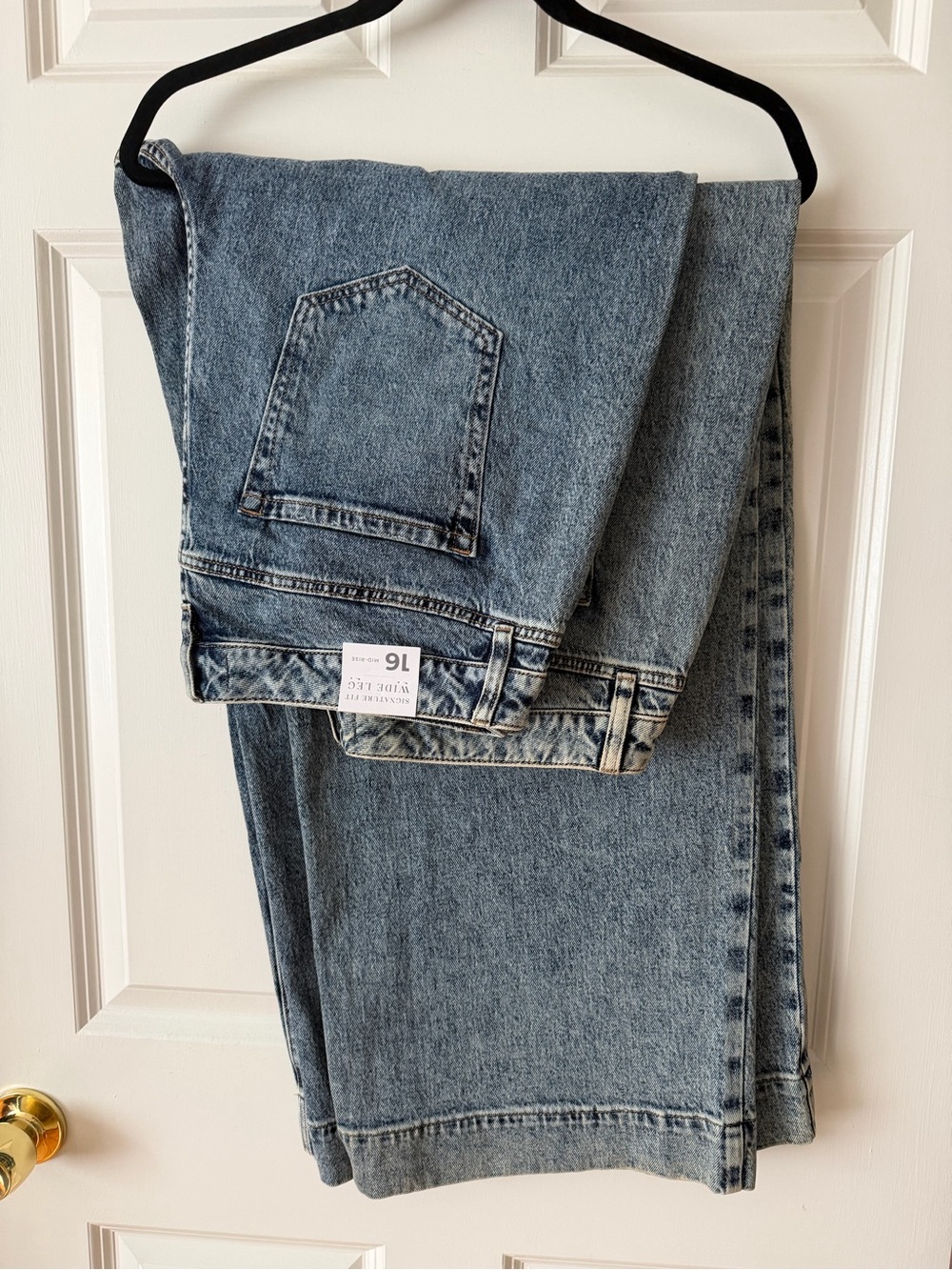 Woman’s Blue Denim Jeans - Classic Wide Leg